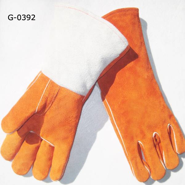 G-0328橙紅直指加托電焊手套